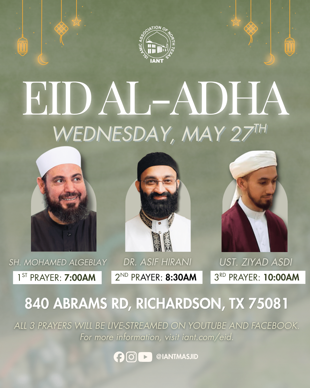 IANT - Eid ul Adha 2026 IANT - Eid ul Adha