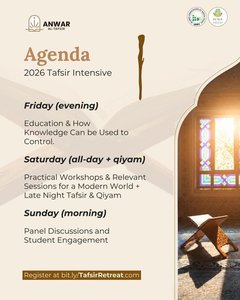 Applied Tafsir Agenda IANT 2026 Applied Tafsir Agenda IANT 2026